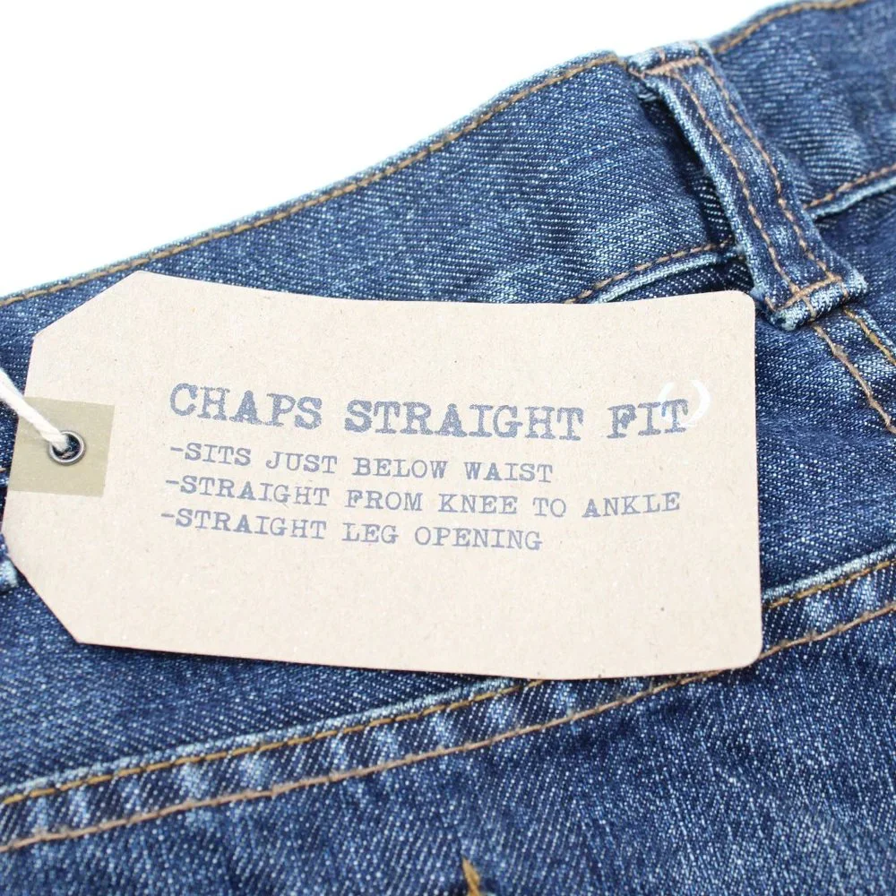 CHAPS Ralph Lauren Men's 50 X 30 Straight Fit Blue Jeans Denim Medium Wash - Picture 8 of 16